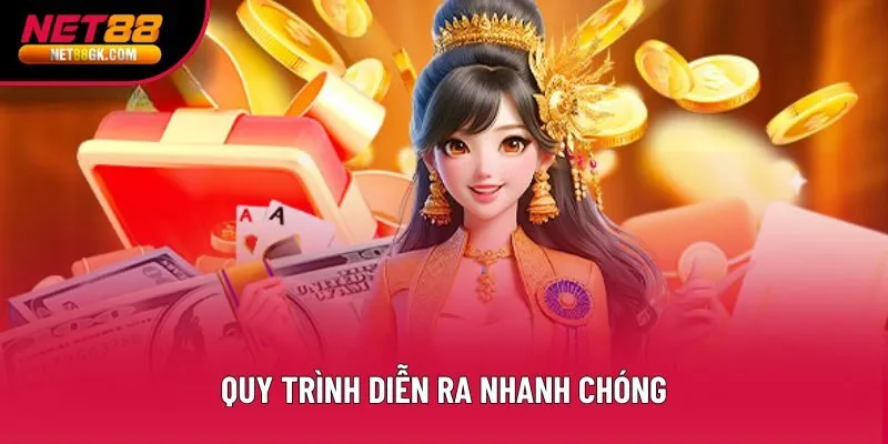 Quy trình diễn ra nhanh chóng